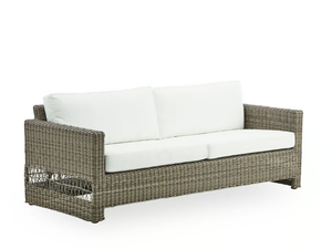 CARRIE EXTERIOR - 3 seater garden sofa in aluminium and ArtFibre _ Sika Design